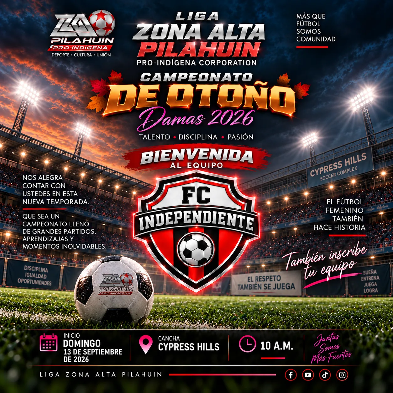 ¡BIENVENIDA FC INDEPENDIENTE!